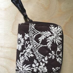 Vera Bradley brown and white wallet